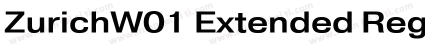 ZurichW01 Extended Regular字体转换